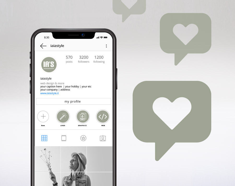 iaiastyle servizi grafica per social media marketing