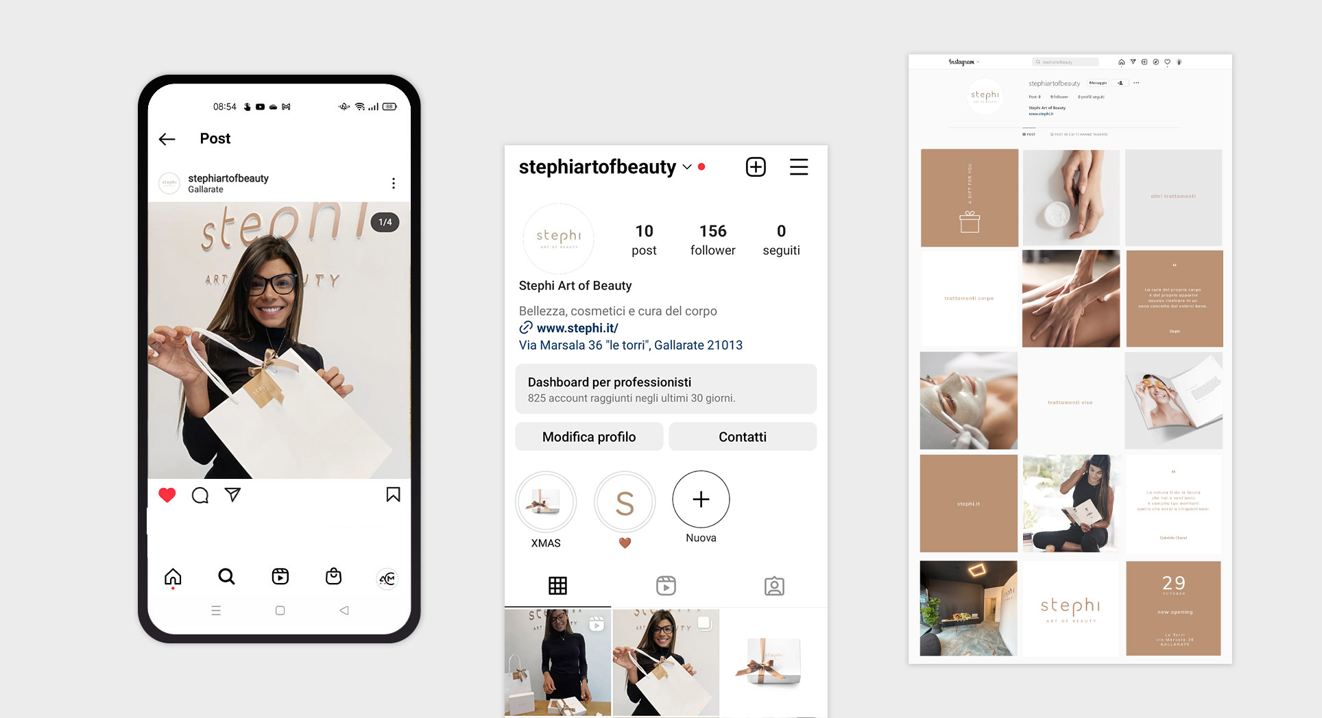 layout per instagram art of beauty